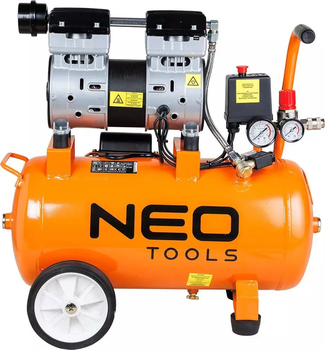 Безмасляний компресор NEO Tools 24 л 230 В 12K021-1 (5907558479621)