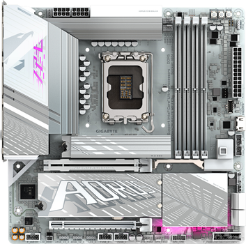 Материнська плата Gigabyte Z890M Aorus Elite Wi-Fi7 ICE (s1851, Intel Z890, PCI-Ex16)