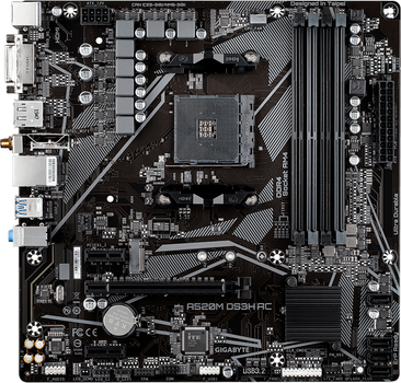 Материнська плата Gigabyte A520M DS3H AC (sAM4, AMD A520, PCI-Ex16)