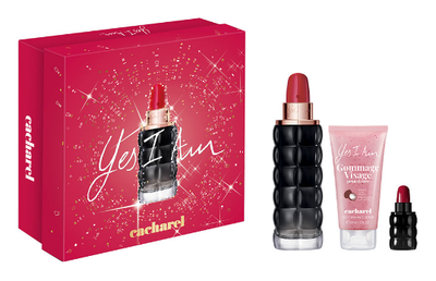 Zestaw damski Cacharel Yes I Am Woda perfumowana 75 ml + Woda perfumowana 5 ml + Balsam do ciała 50 ml (3614274306545)