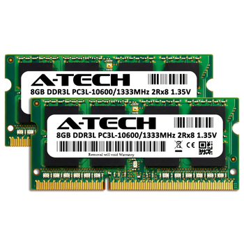 Оперативная память A-Tech 16GB (Kit of 2х8GB) DDR3L-1333 (PC3L-10600) SODIMM 2Rх8 (AT16G2D3S1333ND8N135V)