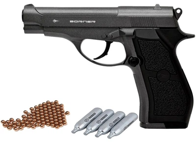 Пневматический пистолет Borner M84/2 (Beretta M84 FS, металл)