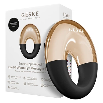 Масажер для очей 7 в 1, сірий - Geske Cool & Warm Eye Massager (1448058-27237092)