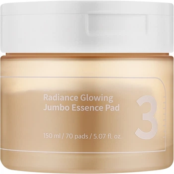 Тонер-пады для сияния кожи лица - Numbuzin No.3 Radiance Glowing Jumbo Essence Pad 150ml (1364062-27064515)