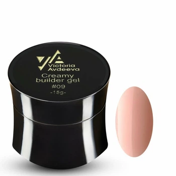 Моделирующий крем-гель для наращивания ногтей Victoria Avdeeva Creamy Builder Gel №09 15 мл