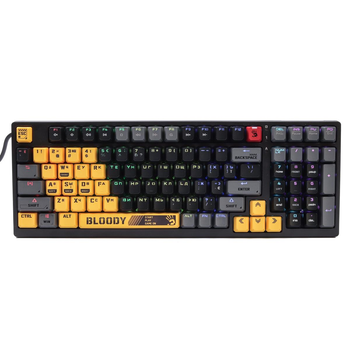 Клавиатура A4Tech S98 Bloody Sports Lime BLMS RGB USB-A Black-Yellow