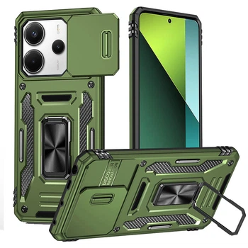 Чохол протиударний Epik Defender Cam Ring Case на Xiaomi Redmi Note 14 5G Оливковий / Army Green