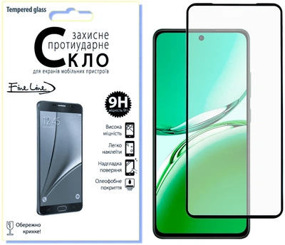 Защитное стекло для смартфона OPPO Reno 12 F/FS FINE LINE Black (FL-TGFG-375)