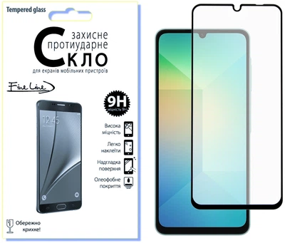 Защитное стекло для смартфона Samsung Galaxy A06 FINE LINE Black (FL-TGFG-365)