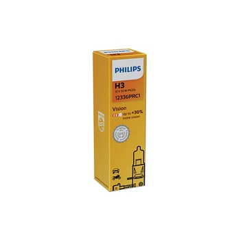 Галогенова лампа Philips H3 12V 55W PK22s Vision +30% More Light (12336PRC1)