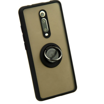 Чохол Fiji Colorframe для Xiaomi Mi 9T / Mi 9T Pro матовий бампер з кільцем Black
