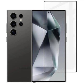 Защитное стекло TDG 9D для Samsung Galaxy S24 Ultra (S928) полная проклейка черный