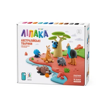 Меганабір пластиліну, що самозатвердівається Австралійські Тварини ЛИПАКА 15027-UA01