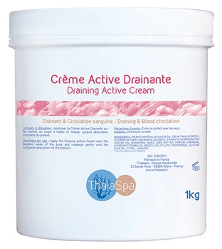 Дренирующий крем для тела Актив Thalaspa Draining Active Cream 1кг