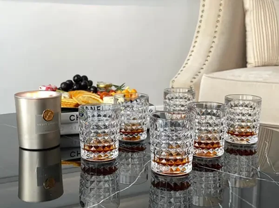 Набір склянок для віскі Bohemia diamond 230 мл 6 шт