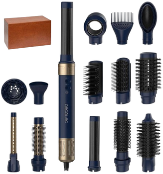 Suszarko-lokówka Cecotec Bamba CermicCare AirGlam 14 w 1 Blue (BAMBA CERMICCARE 14IN1 AIRGLAM BLUE)