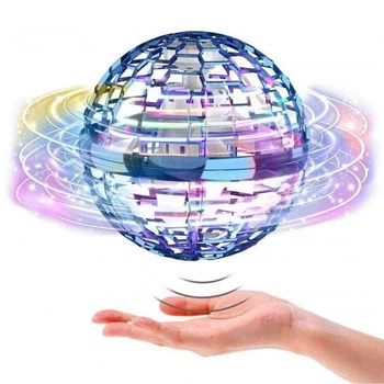 Летающий шар спиннер светящийся FlyNova Pro Gyrosphere игрушка мяч бумеранг, игрушка летающий шар