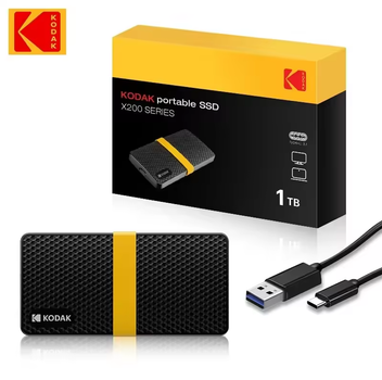 Портативный внешний SSD диск накопитель карман Kodak X200 1Tb