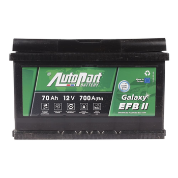 Автомобильный аккумулятор AUTOPART Galaxy EFB 2 6CT 70Ah Низкий R+ ARL070