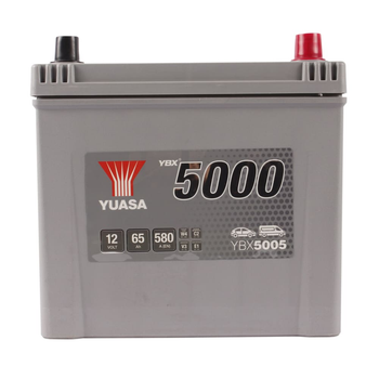 Автомобильный аккумулятор YUASA 5000 6CT 65Ah Asia R+ YBX5005