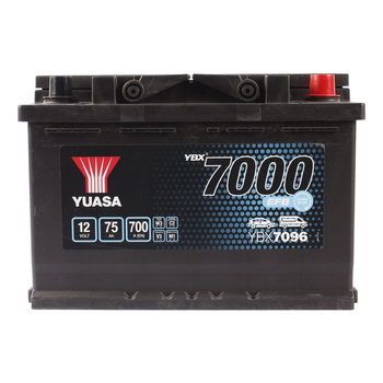 Автомобильный аккумулятор YUASA 7000 EFB 6CT 75Ah R+ YBX7096