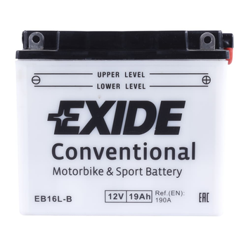 Аккумуляторы для мотоциклов EXIDE Moto 6CT 19Ah R+ EB16L-B