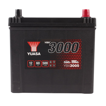 Автомобильный аккумулятор YUASA 3000 6CT 60Ah Asia R+ YBX3005