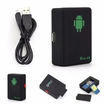 GPS трекер Mini A8 маячок для відстеження авто транспорту багажу речей GPS GSM GPRS трекер з SIM картою акумулятором 500 mAh автономна робота до 200 годин компактний міні трекер для контролю локації