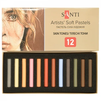 Пастель суха 12кол Skin Tones SANTI