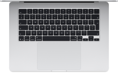Ноутбук Apple MacBook Air 15.3" M4 16/512GB 2025 (MW1H3RU/A) (QWERTY+кирилиця) Silver