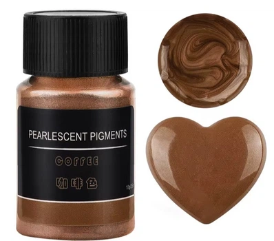 Декоративный сухой пигмент перламутровый кофе 10 гр для эпоксидной смолы (2476)