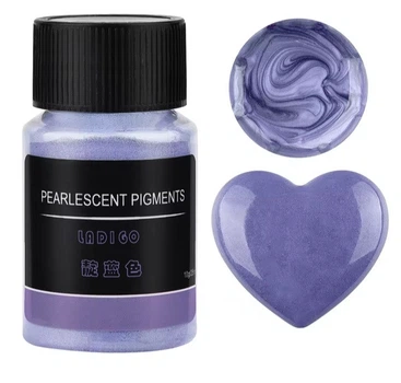 Декоративный сухой пигмент перламутровый фиолетовый 10 гр для эпоксидной смолы (2570)