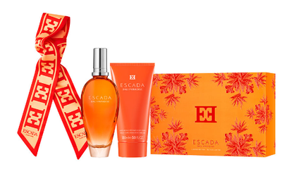 Zestaw damski Woda toaletowa damska Escada Bali Paradise 100 ml + krem do ciała 100 ml + Twilly 1 szt (3616305187970)