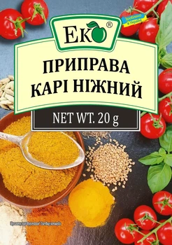 Приправа Каррі ніжний Еко 20 г