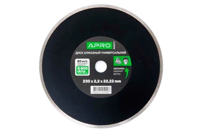 Диск алмазный Apro 230мм x 16-18% плитка (830069)