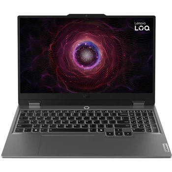 Ноутбук Lenovo LOQ 15ARP9 (83JC00A2RM) Luna Grey, Екран 15.6" IPS (1920x1080) Full HD 144 Гц, матовий / AMD Ryzen 77435HS RTX 4070, 8 ГБ / LAN / Free DOS / 2.38 кг / сірий