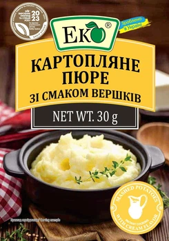 Картопляне пюре зі смаком вершків Еко 30г