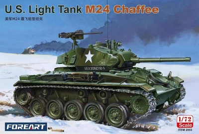 Збірна модель 1/72 американський легкий танк M24 Chaffee Foreart 2003