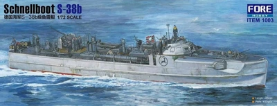 Збірна модель 1/72 німецький швидкісний ударний катер Schnellboot S-38B Foreart 1003
