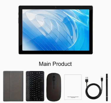 Планшет SMARTCN LIMITED ATMPC IT-801B Silvery 12GB/128GB з клавіатурою, мишею, чохлом, стилусом