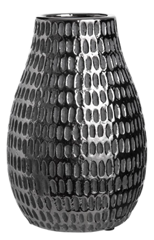 Wazon HOMLA Fida w plamki srebrny 16 x 23 cm (5906496705076)