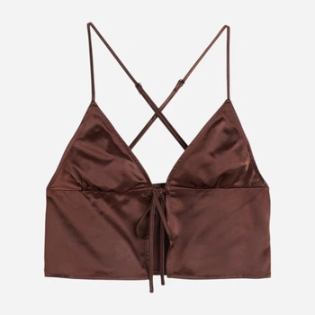 Топ женский H&M 1067139002c21 46 Коричневый (KC1000000047352)
