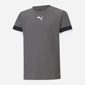 Детская футболка для мальчика Puma Teamrise Jersey Jr 70493813 122-128 см Серая (4063699209136)