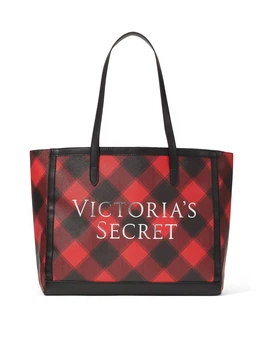 Сумка Victoria's Secret Plaid Tote (Black & Red Plaid)