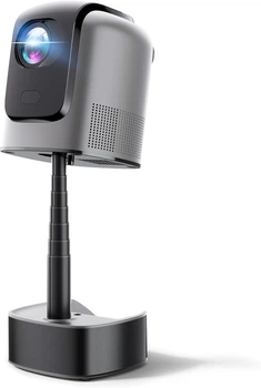 Портативный проектор Bisofice 4K с регулируемой высотой, Full HD WiFi6 проектор поддерживает коррекцию трапециевидных искажений 4K, 4D/4P, электрический фокус, совместимый с TV Box.