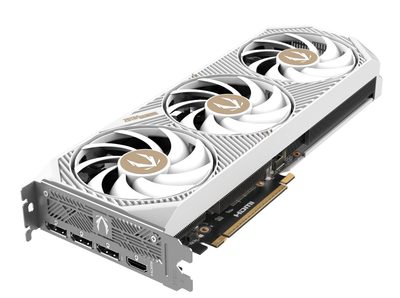 Відеокарта Zotac PCI-Ex GeForce RTX 5070 AMP White Edition 12GB GDDR7 (192bit) (2587/28000) (HDMI, 3 x DisplayPort) (ZT-B50700FQ-10P)
