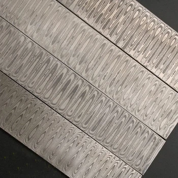 Полоса сталь VG10 Water Sandwich Damascus Steel (термообработанная) 220x30x3мм