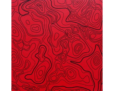 Кайдекс 2мм Topo EMT Red (Black Lines) 300х150мм