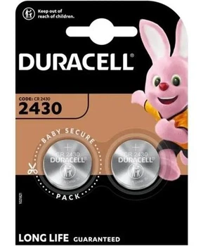 Батарейка CR2430 таблетка Lithium Cell 3V 2шт DURACELL