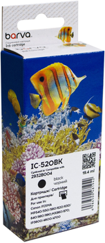 Картридж Barva совместимый с Canon PGI-520PGBK (2932B004) 9 мл 400 стр Black (IC-520BK)